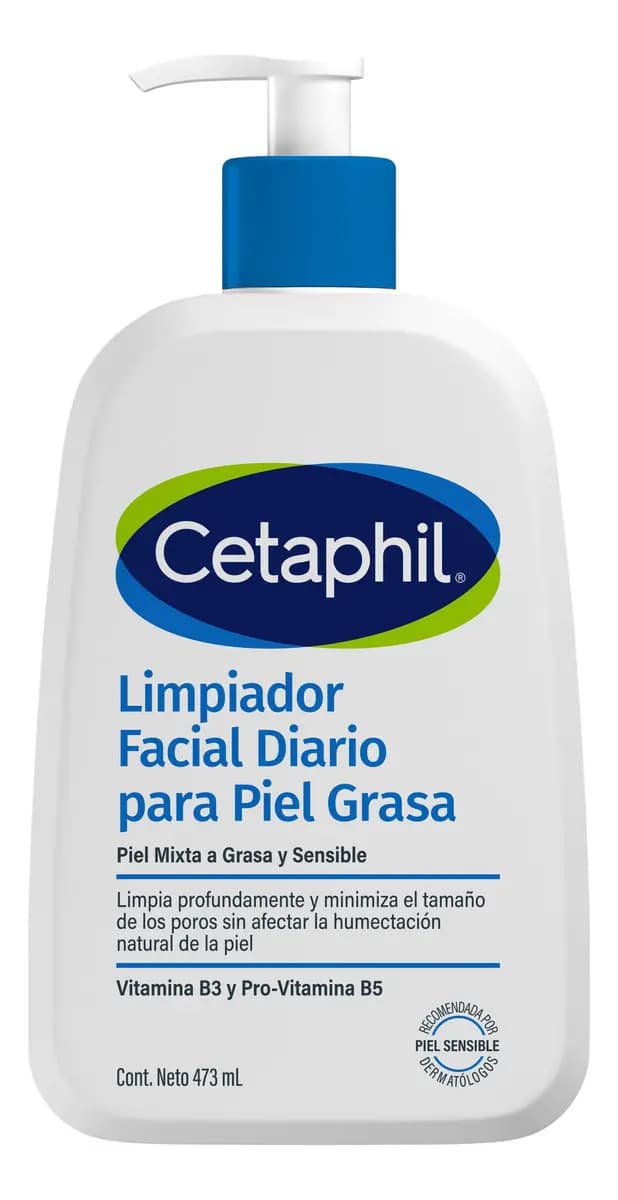 Cetaphil Limpiador Facial Diario Piel Grasa y Sensible 473ml