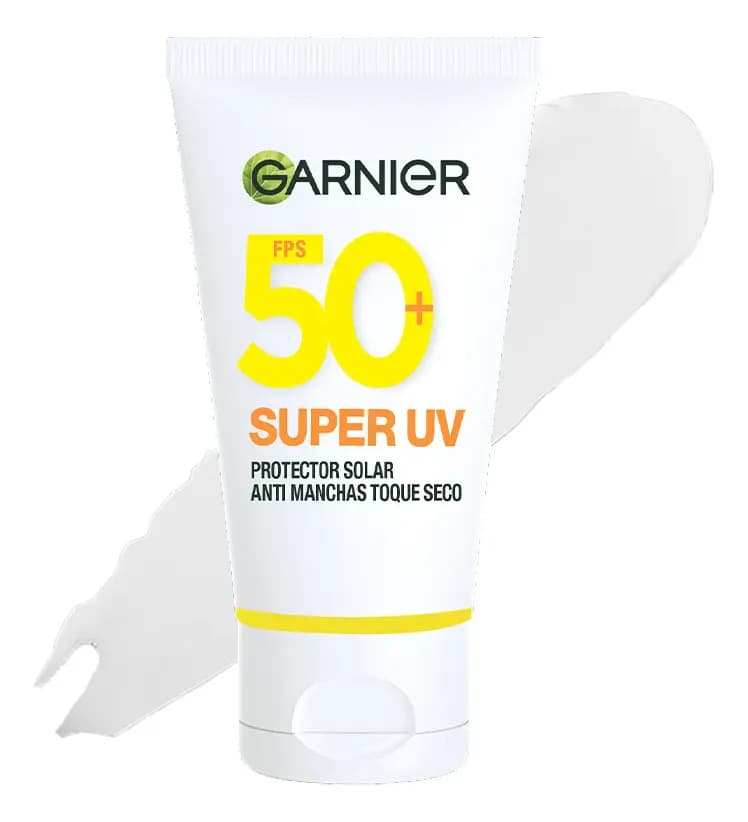 Garnier Super UV Toque Seco FPS 50+ Protector Solar Efecto Mate, 40ml Invisible