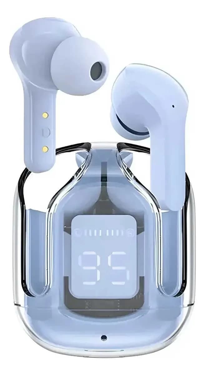 Auriculares In-ear Gamer Inalámbricos Keluona Audífonos Air31 T6 Azul Con Led