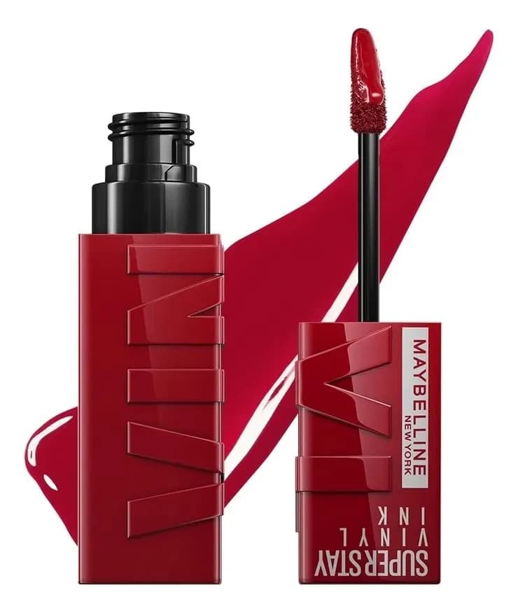 Maybelline Labial Superstay Vinyl Ink 4.2ml, dura 16H, da brillo, sin grumos, sin transferencias