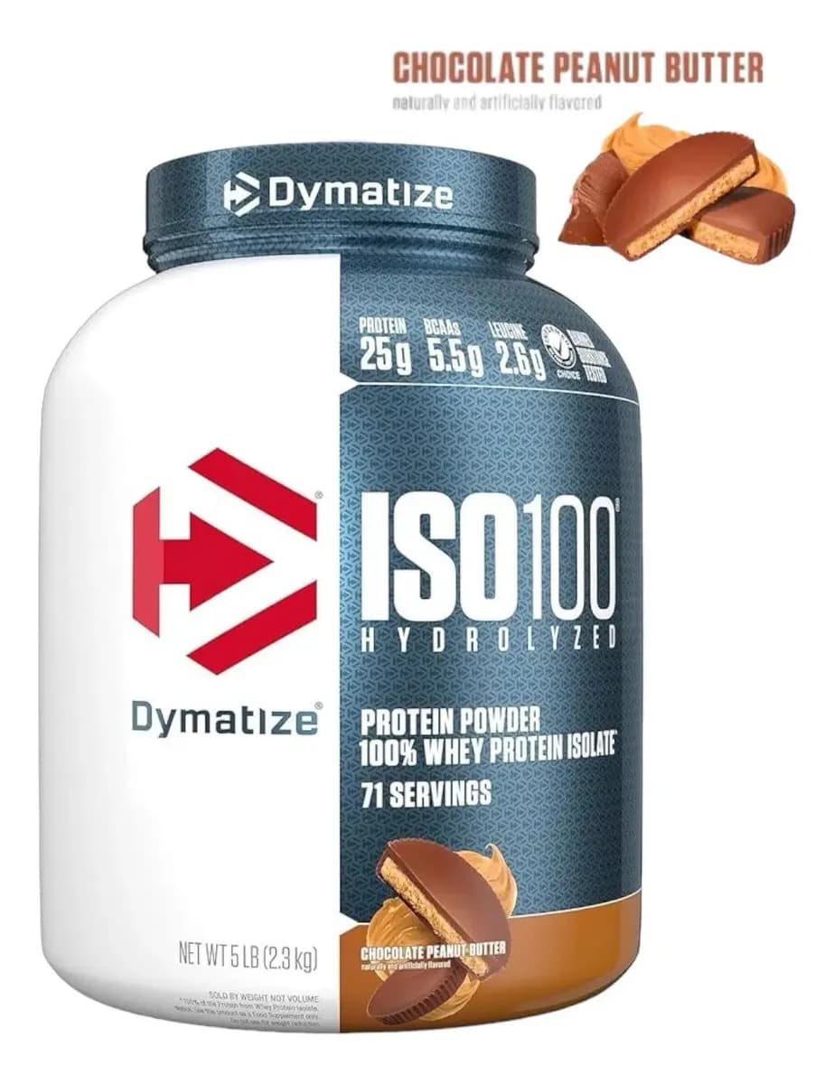 Iso 100 Proteína Hydrolyzed Dymatize 5 Lbs Chocolate Peanut Butter