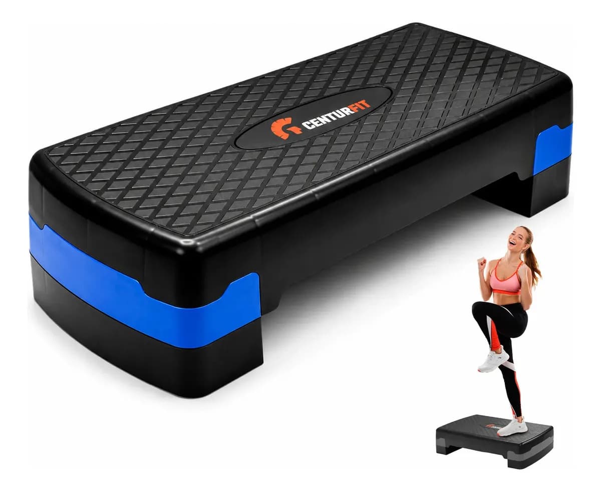 Banco Step Fitness Ajustable Plataforma Aeróbica Antideslizante 3 Niveles Altura Soporte 300 kg Entrenamiento Cardio Funcional Gimnasio Casa Ejercicio Piernas Glúteos Resistencia