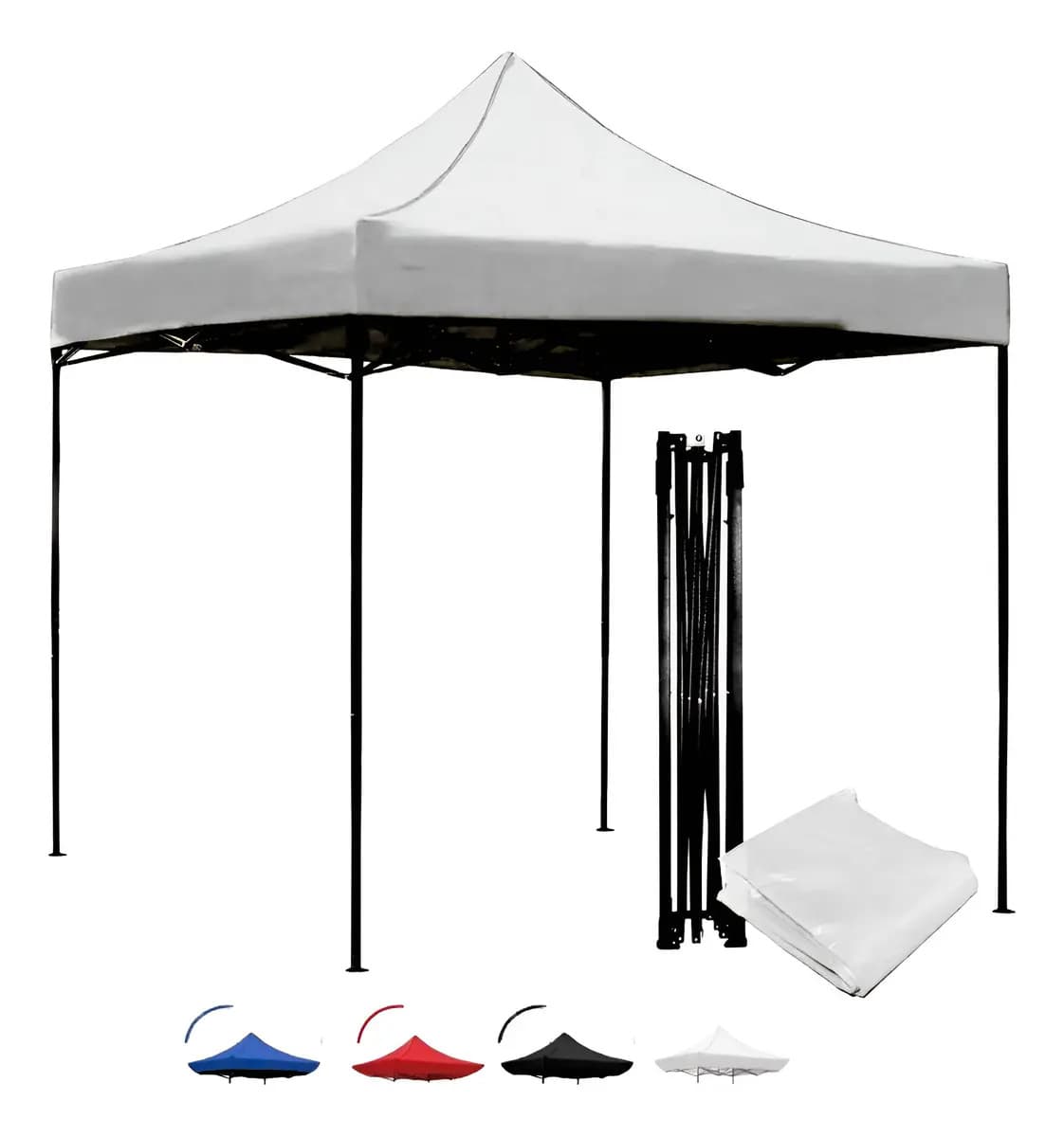 Carpa Toldo 3 X 3 Plegable Reforzado Uso Rudo Exterior 3x3 Color Blanco S360 3x3 Toldo