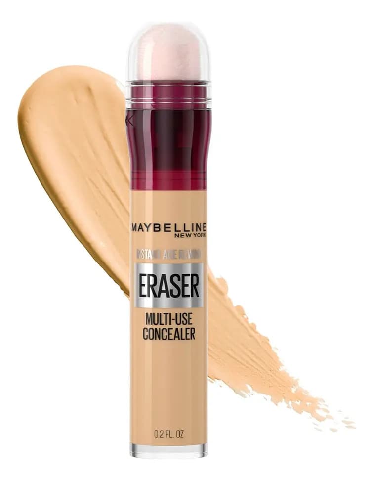 Maybelline Instant Age Rewind Corrector Facial 3 en 1, Borra Ojeras y Líneas Finas, Cubre Imperfecciones, Corrige, Contornea e Ilumina, Cobertura Media Hasta 12H Tono 122 Sand, 6 ml