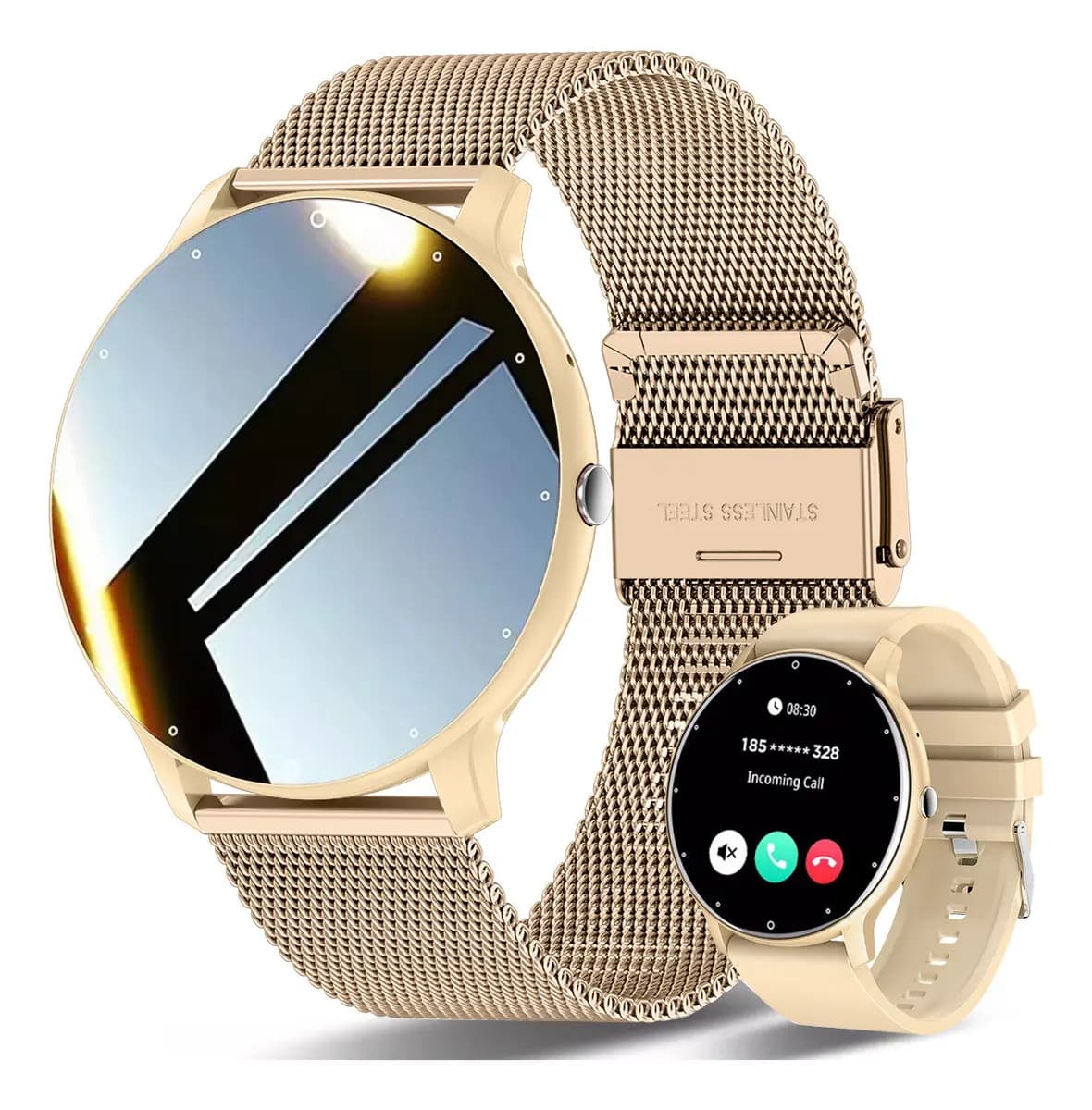 Reloj Inteligente Mujer Hombre Deportivo De La Correa Amarillo Zi02cPro 1.39 Frequency Cardiaca Sueño