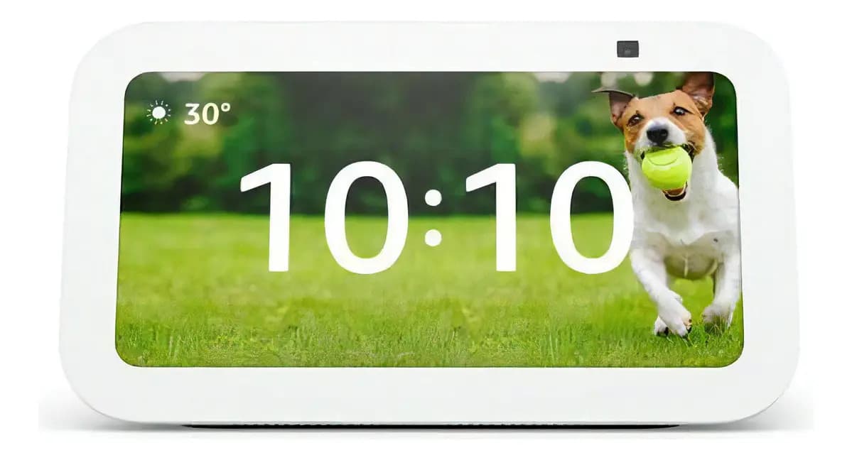Amazon ECHO SHOW Echo Show 5 (3rd Gen) con asistente virtual Alexa, pantalla integrada de 5.5" color glacier white