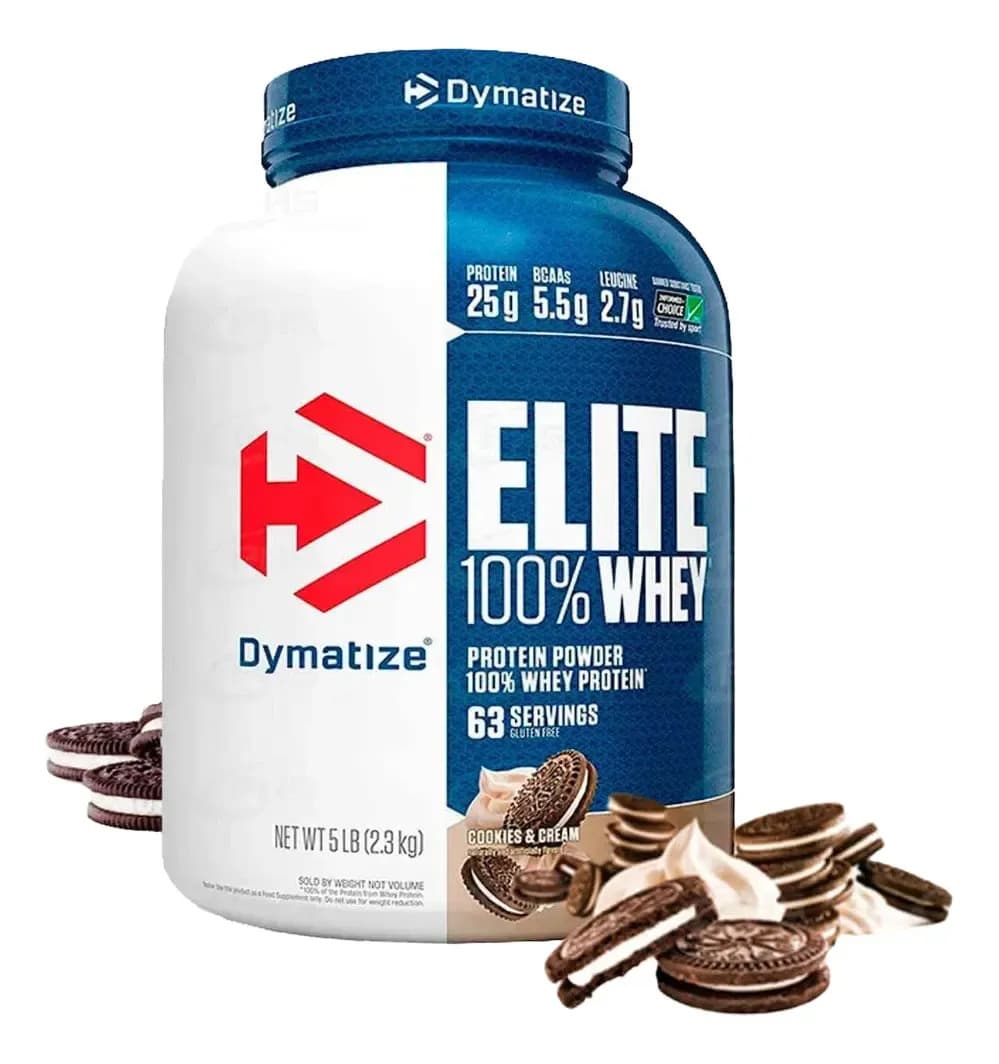 Proteina Elite 100% Whey Dymatize 5 Libras Sabor Cookies