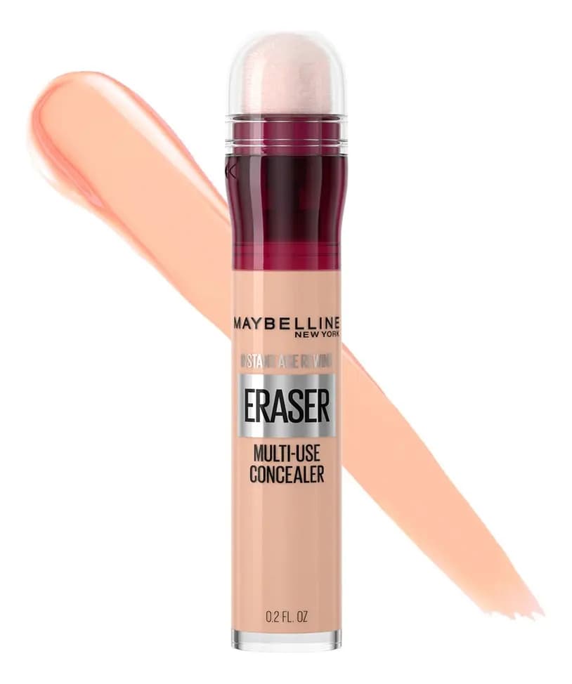 Maybelline Instant Age Rewind Corrector Facial 3 en 1, Borra Ojeras y Líneas Finas, Cubre Imperfecciones, Corrige, Contornea e Ilumina, Cobertura Media Hasta 12H Tono 121 Light Honey, 6 ml