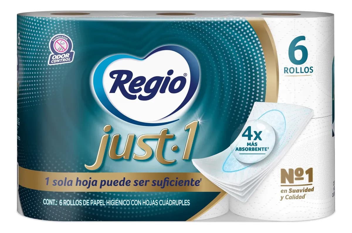 Papel Higiénico Regio Just-1 6 rollos